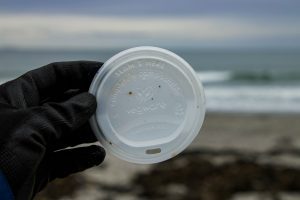 Hot drink lid found at a beach. 